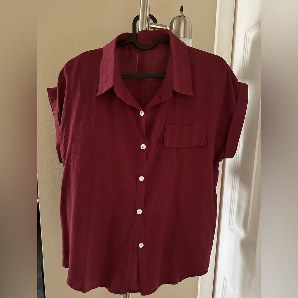 Casual Button Down  Blouse - Shirt